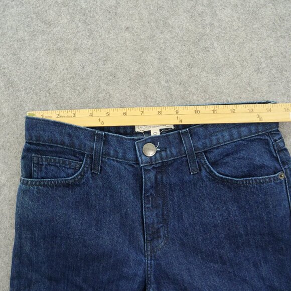 Current Elliott Jeans Womens 27 Blue Stove Pipe Straight Leg High Rise Zip New - Picture 11 of 16
